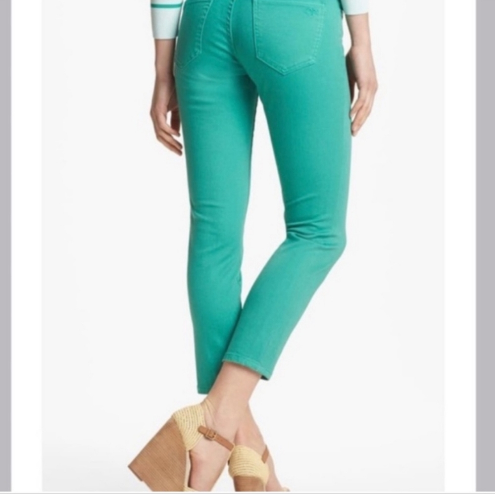 Tory Burch• Green cropped skinny jean. Sz 30 (A90) - Picture 2 of 9